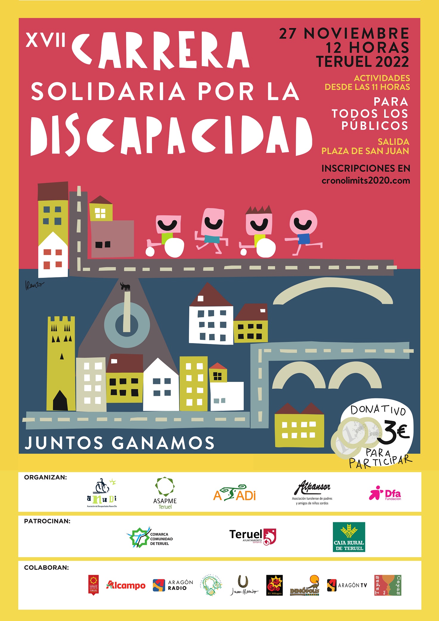 Cartel Carrera Solidaria 2022 Teruel